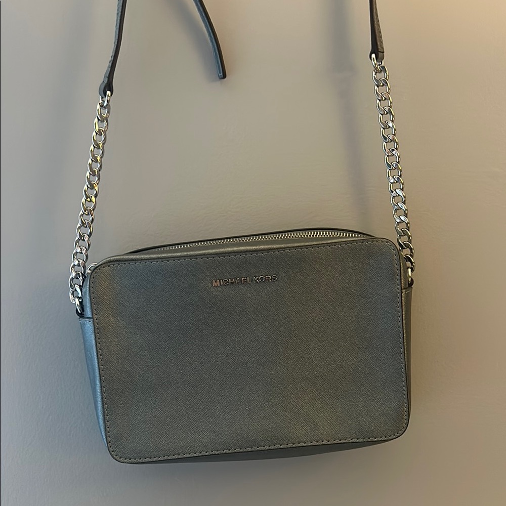 Michael Kors Gray Crossbody Bag